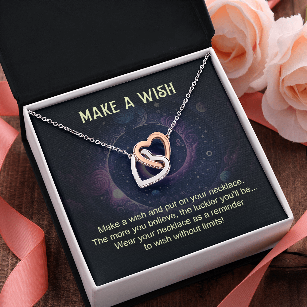 Interlocking Hearts Necklace: Make A Wish