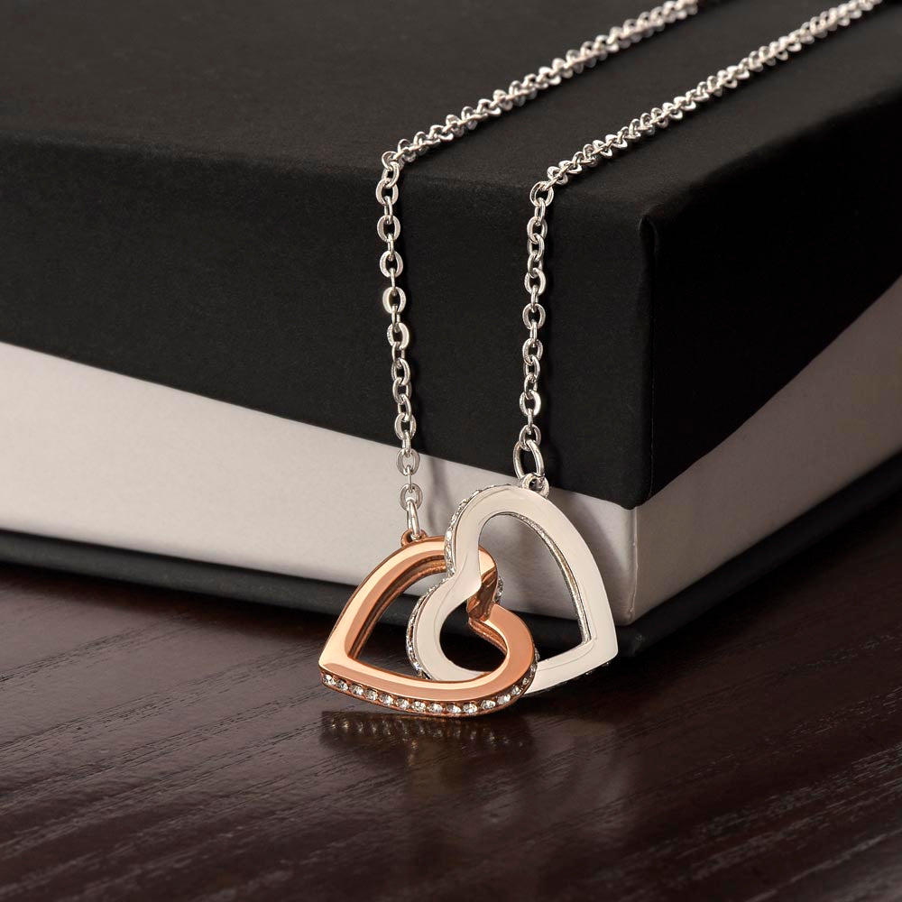 Interlocking Hearts Necklace : To My Daughter Love Your Mom