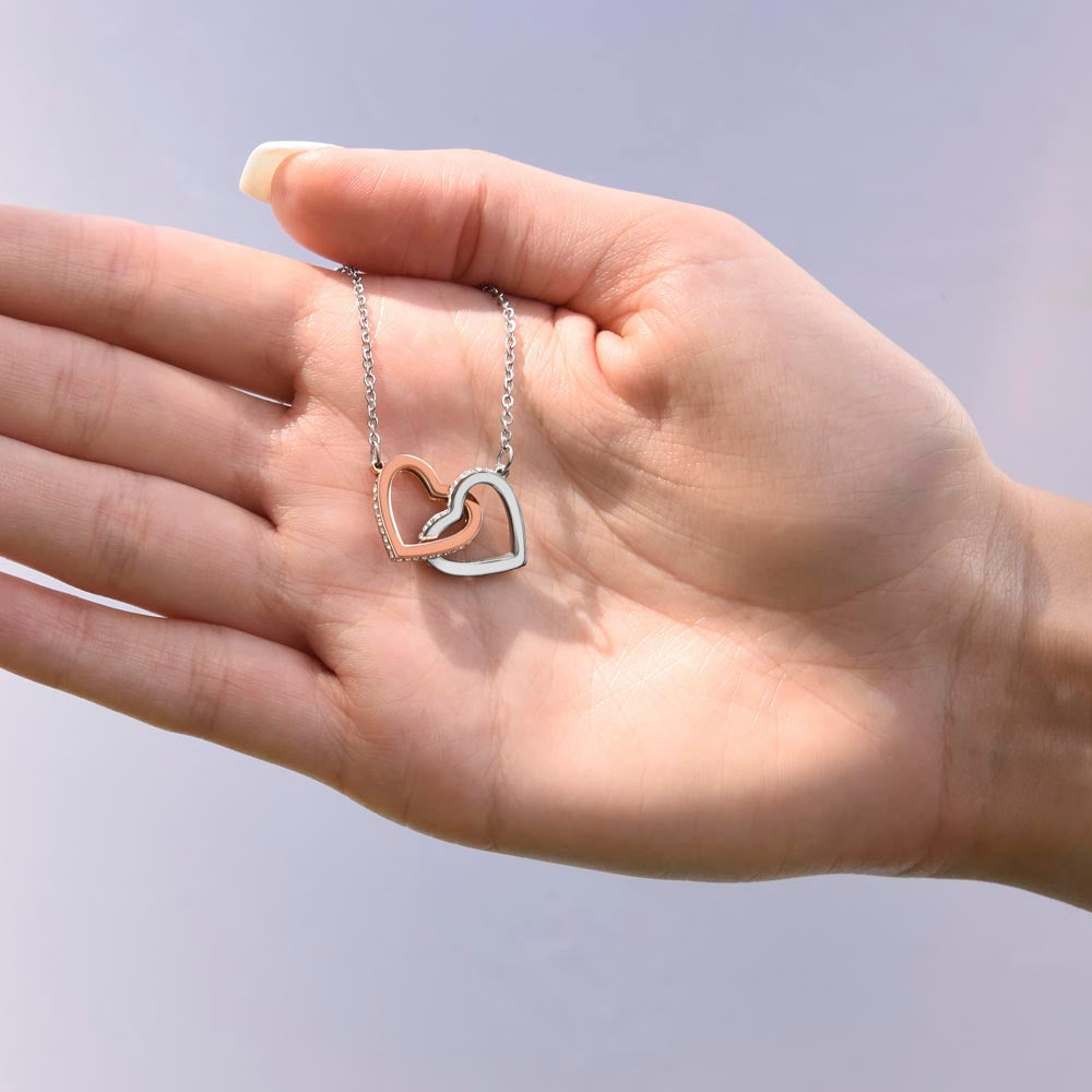 Interlocking Hearts Necklace To My Daughter My Greatest Joy