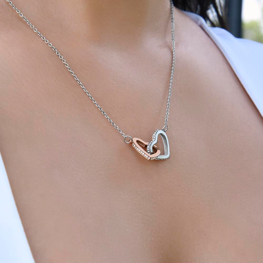 Interlocking Hearts Necklace To My Daughter My Greatest Joy