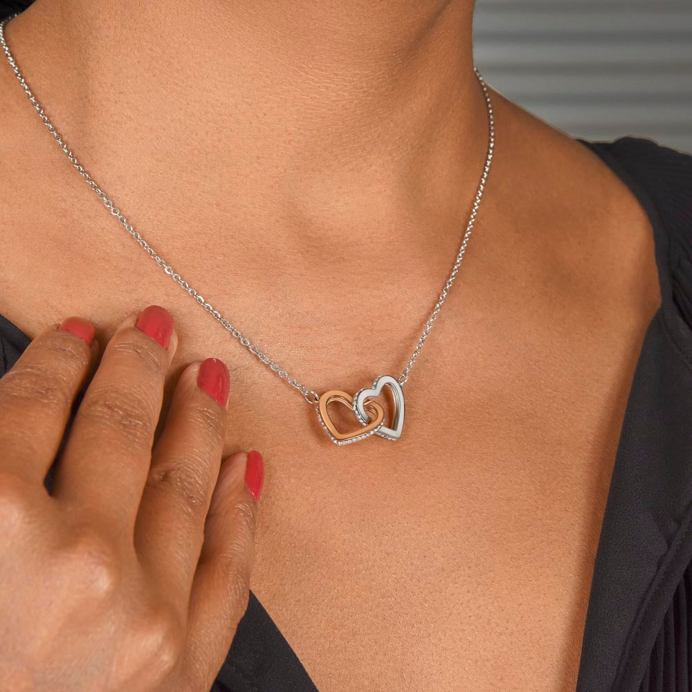 Interlocking Hearts Necklace : To My Daughter Love Your Mom