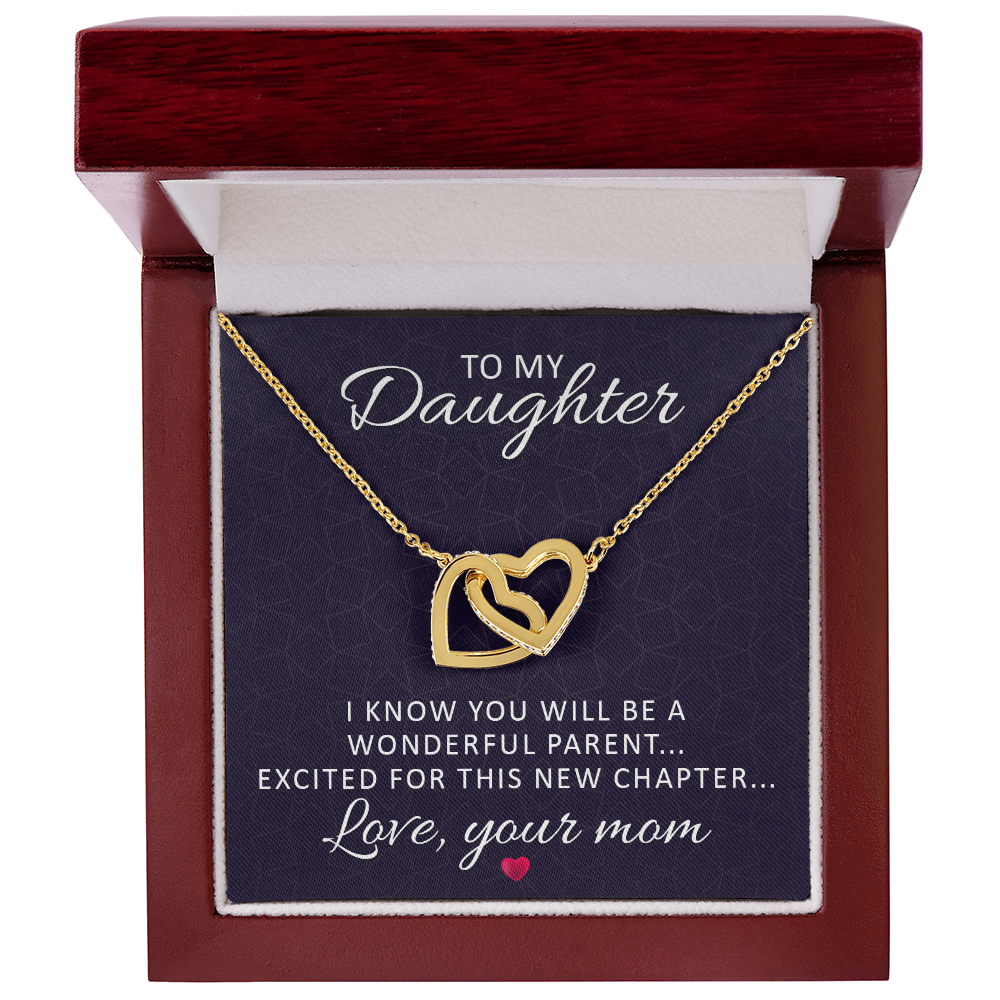 Interlocking Hearts Necklace : To My Daughter Love Your Mom