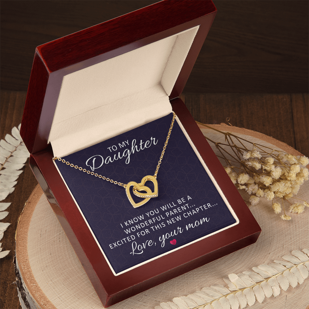 Interlocking Hearts Necklace : To My Daughter Love Your Mom