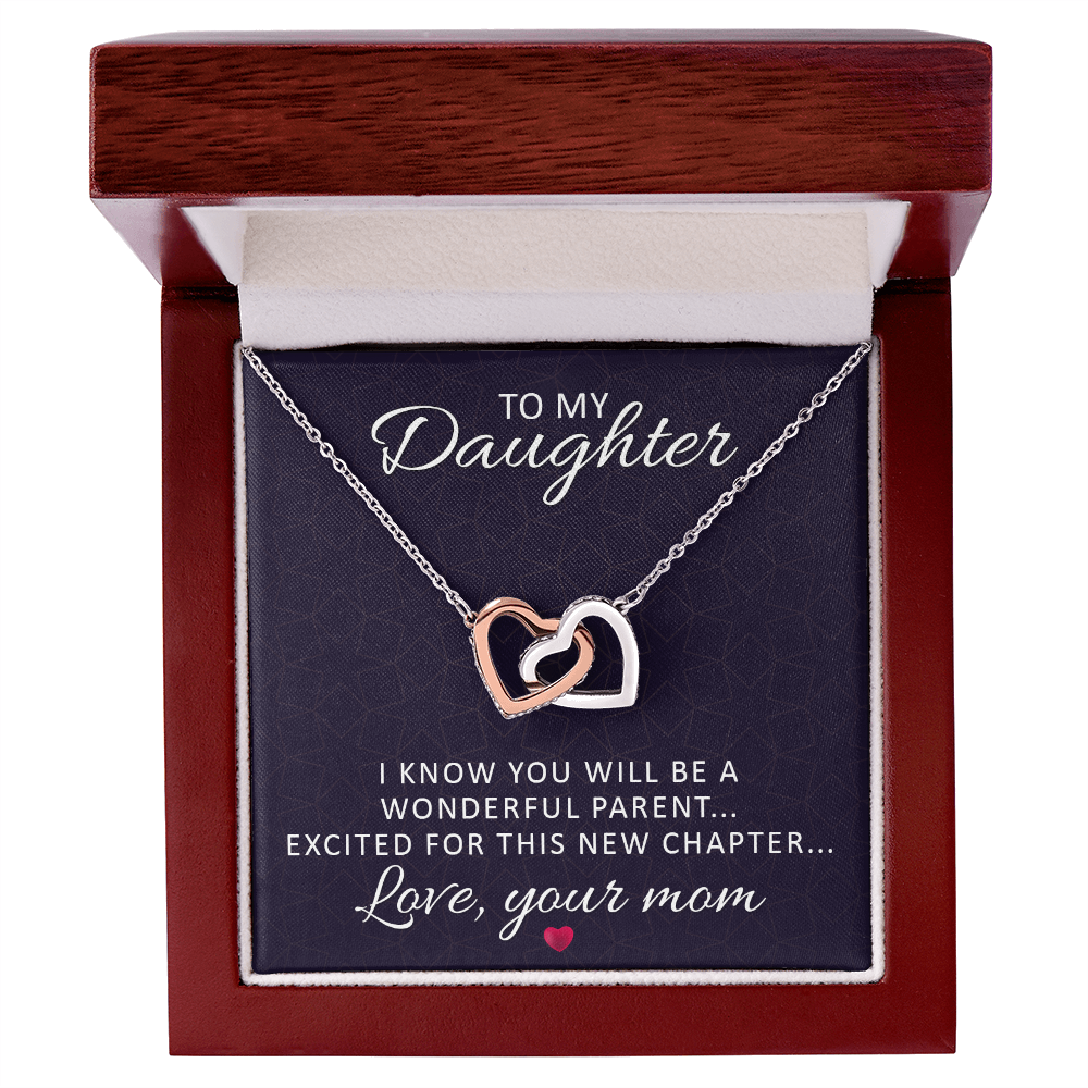 Interlocking Hearts Necklace : To My Daughter Love Your Mom