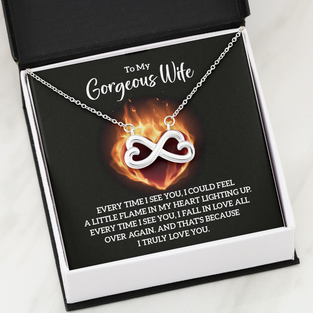 Endless Love Necklace:To My Gorgeous Wife
