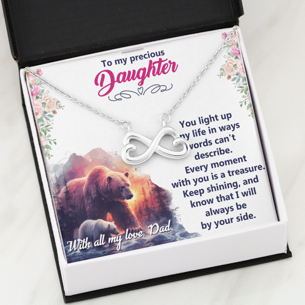 Endless Love Necklace: Daughter - To My Precious Daughter