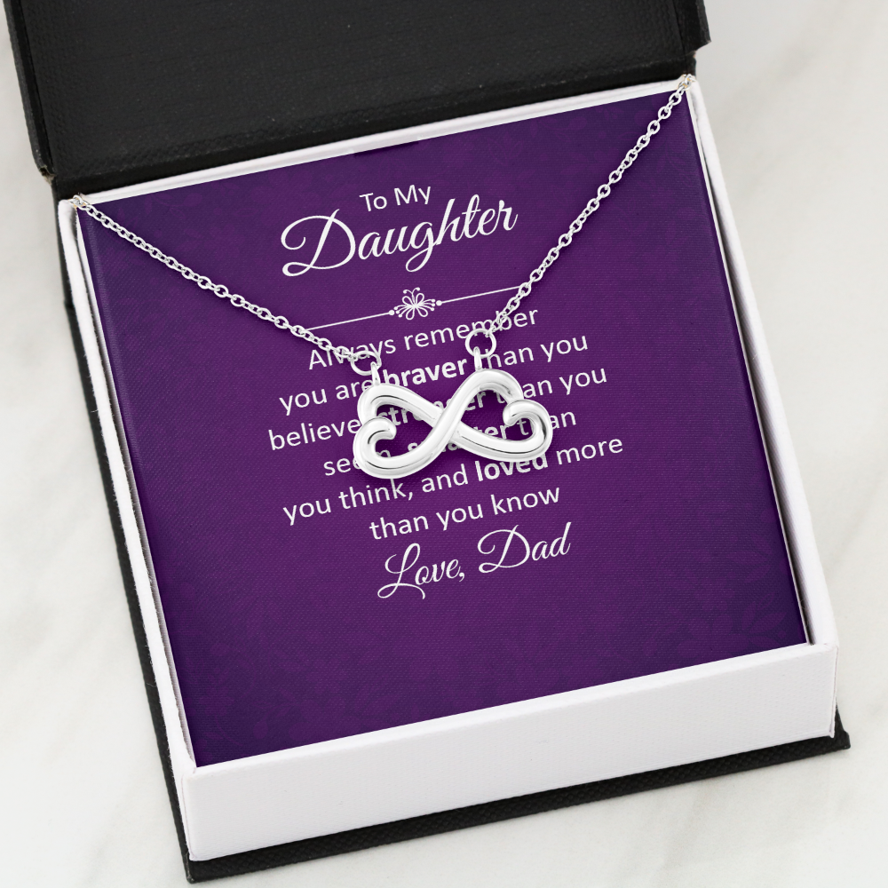 Endless Love Necklace: To My Daughter