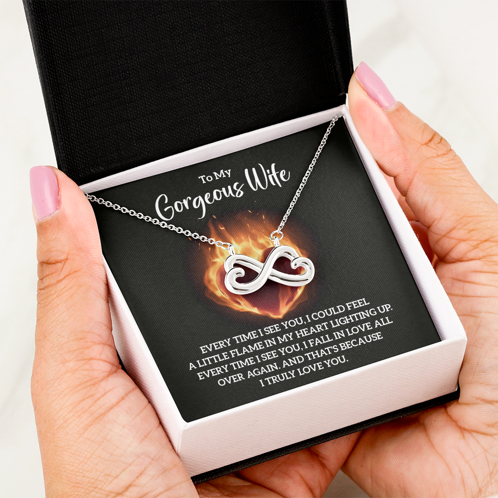 Endless Love Necklace:To My Gorgeous Wife