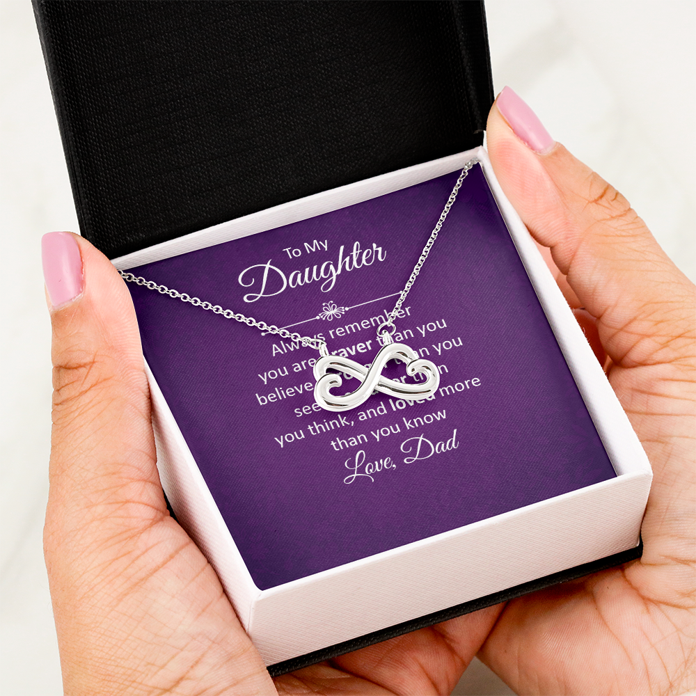 Endless Love Necklace: To My Daughter