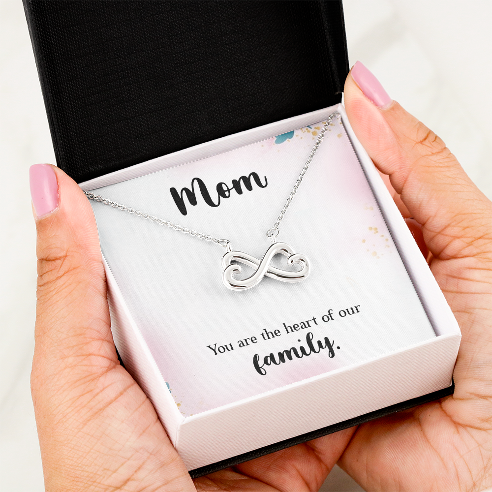 Endless Love Necklace: Mom : You Are The Heart Of This Family