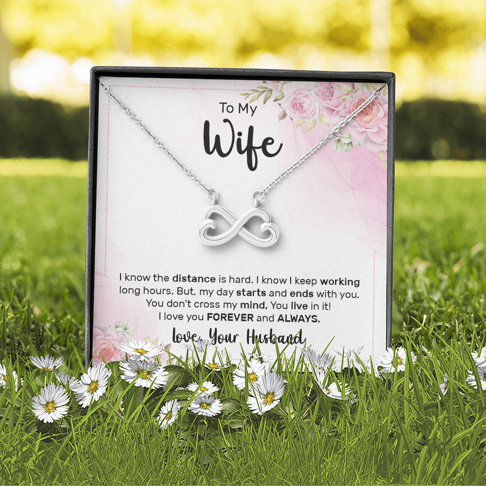 Endless Love Necklace:To My Wife Forever and Always