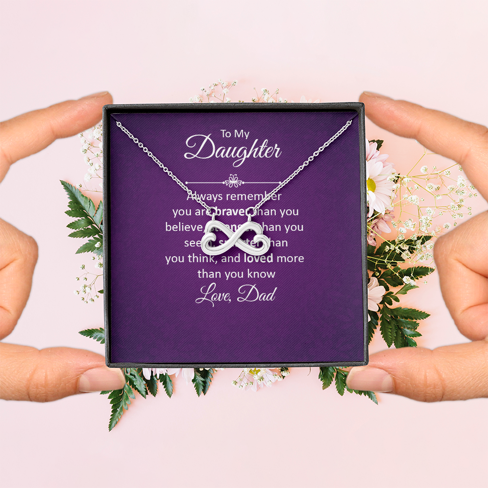 Endless Love Necklace: To My Daughter
