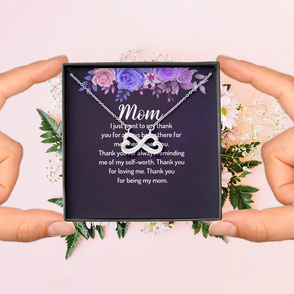 Endless Love Necklace: Mom- Thank You