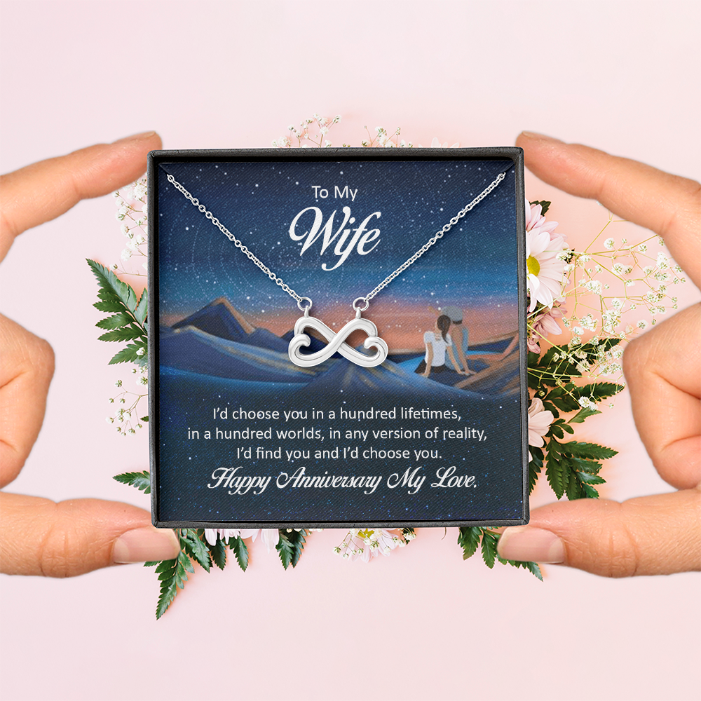 Endless Love Necklace: To My Wife Happy Anniversary My Love