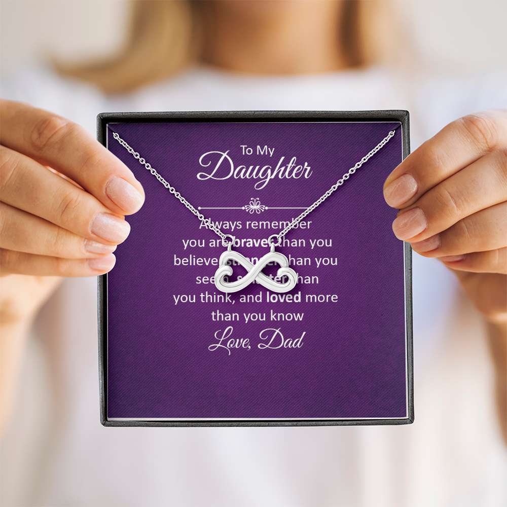 Endless Love Necklace: To My Daughter