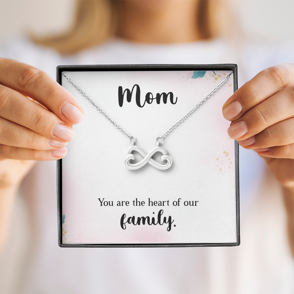 Endless Love Necklace: Mom : You Are The Heart Of This Family