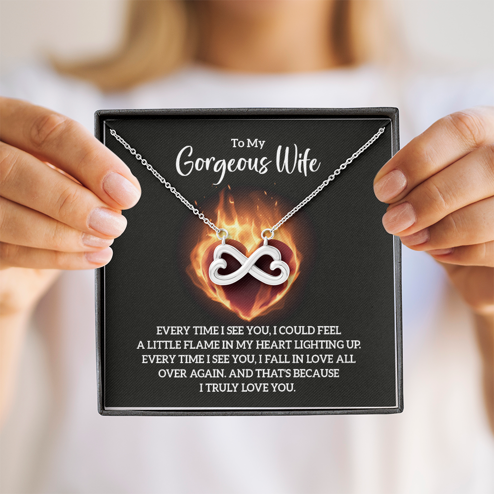 Endless Love Necklace:To My Gorgeous Wife