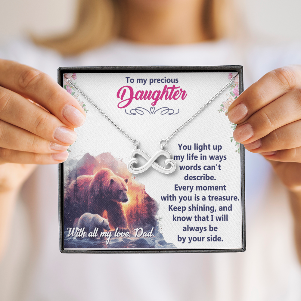 Endless Love Necklace: Daughter - To My Precious Daughter