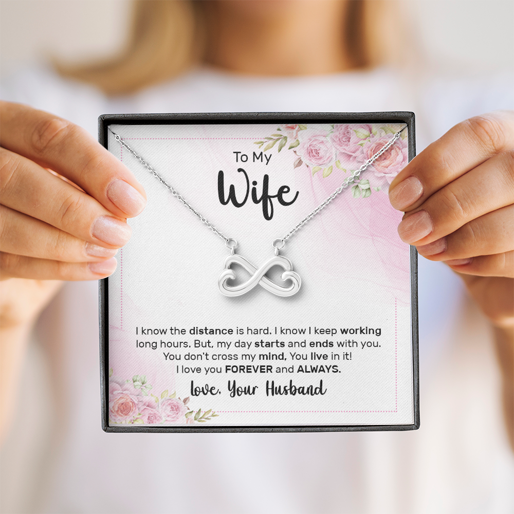 Endless Love Necklace:To My Wife Forever and Always