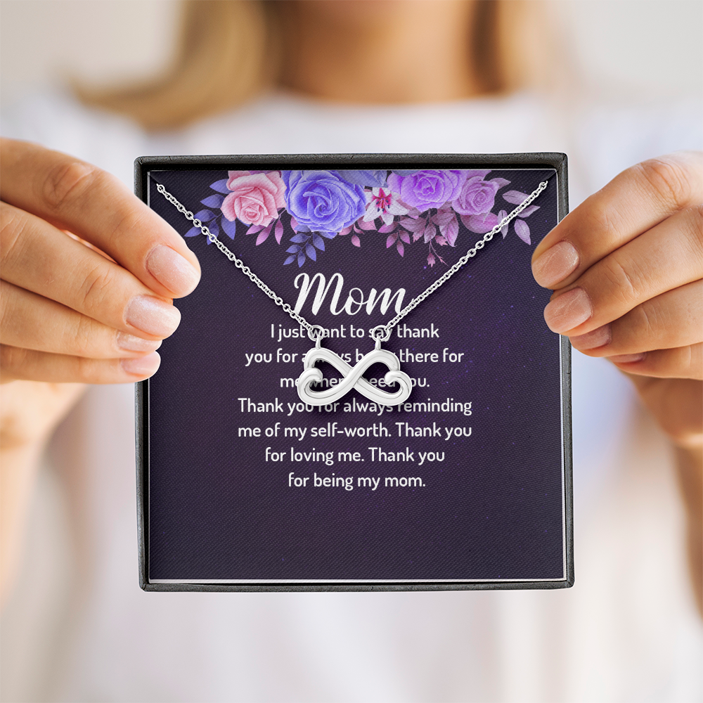 Endless Love Necklace: Mom- Thank You