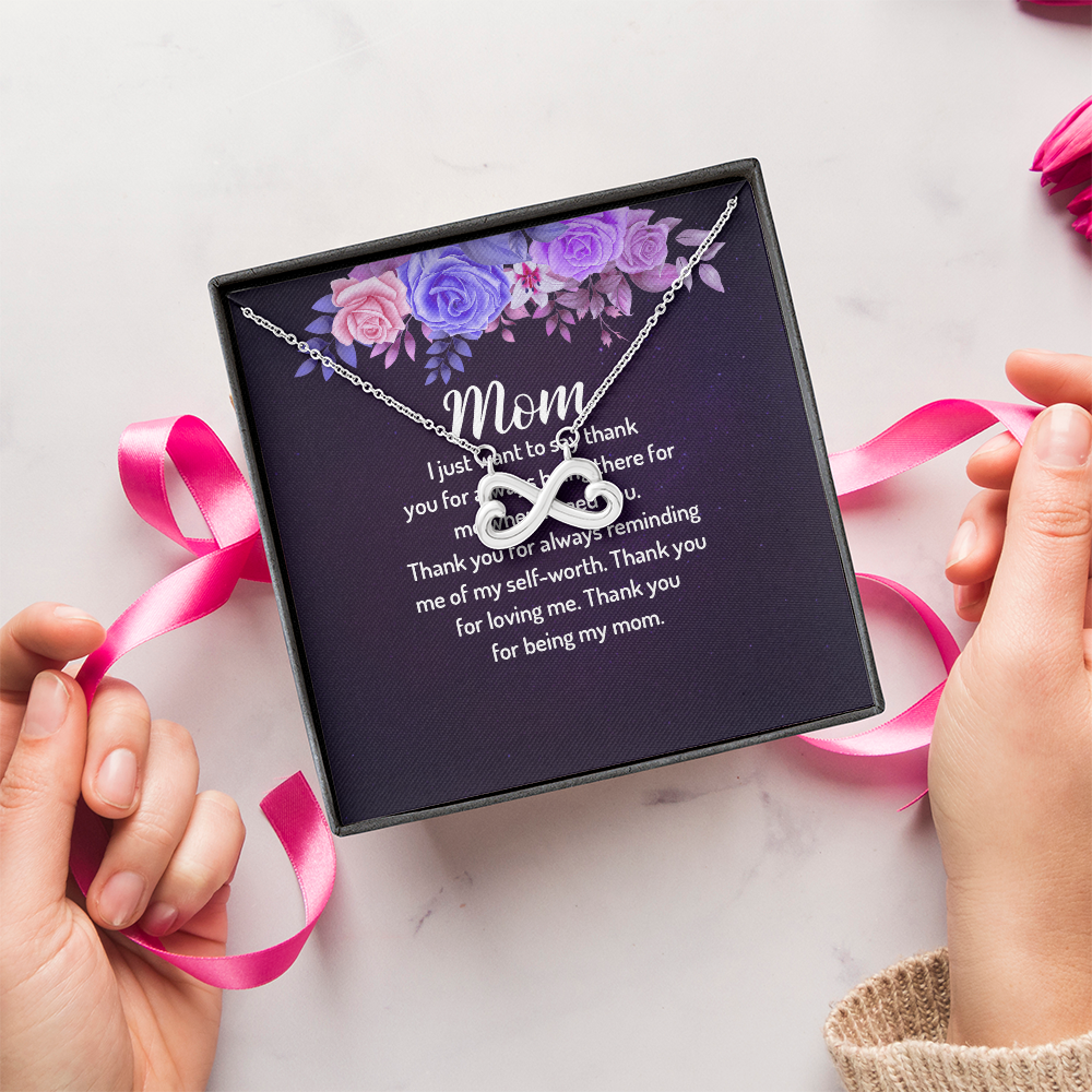 Endless Love Necklace: Mom- Thank You