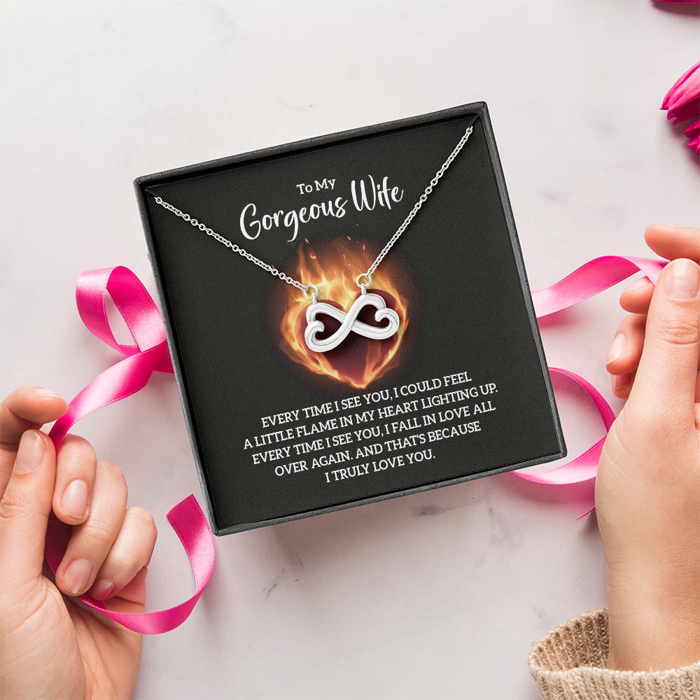 Endless Love Necklace:To My Gorgeous Wife