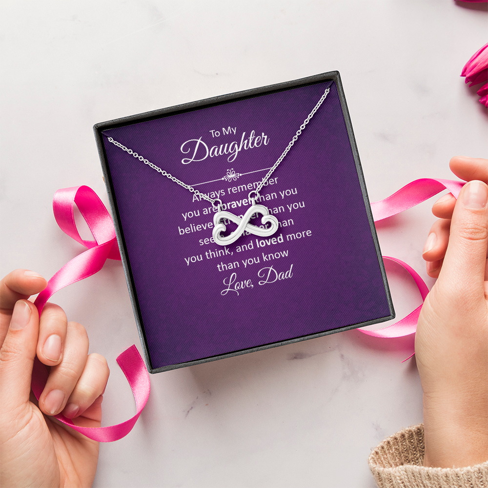 Endless Love Necklace: To My Daughter