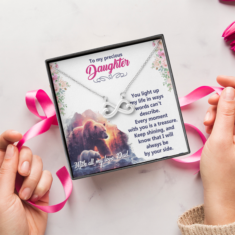 Endless Love Necklace: Daughter - To My Precious Daughter