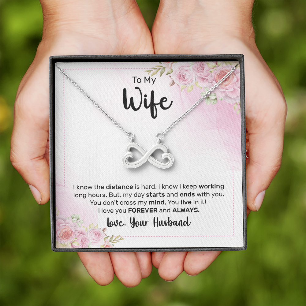 Endless Love Necklace:To My Wife Forever and Always