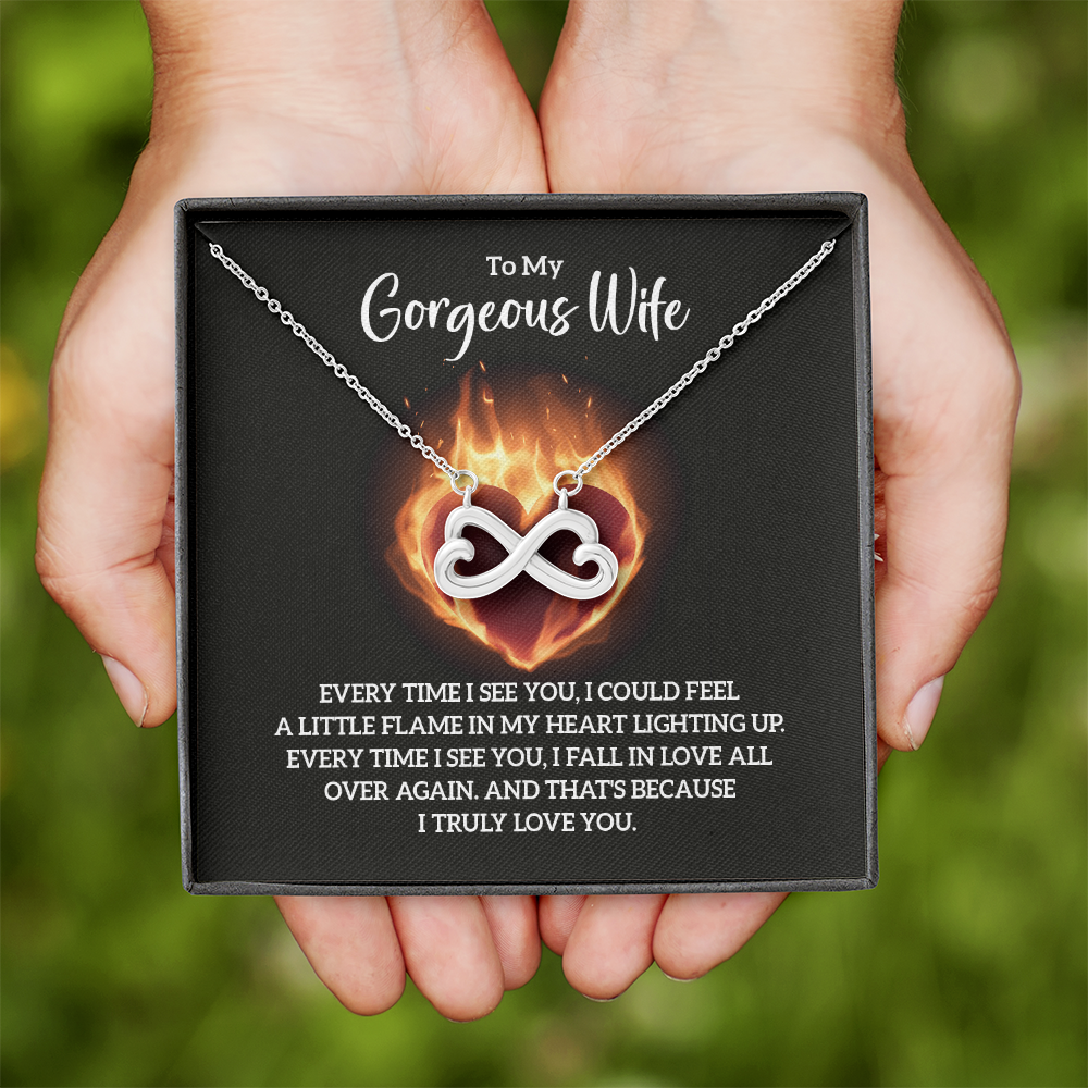 Endless Love Necklace:To My Gorgeous Wife
