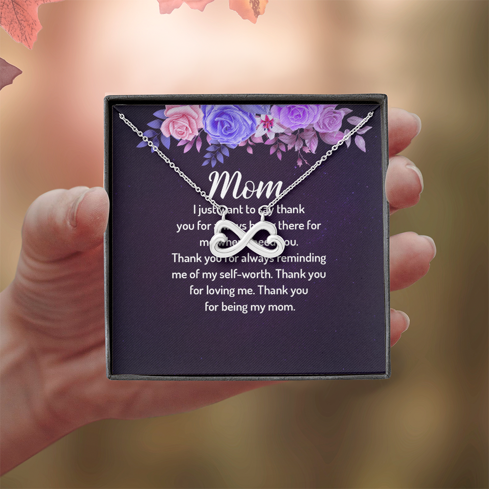 Endless Love Necklace: Mom- Thank You