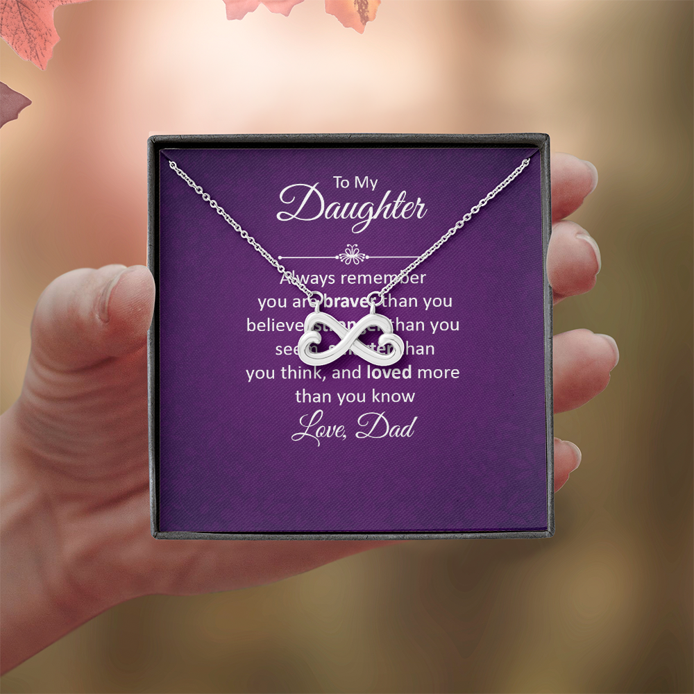 Endless Love Necklace: To My Daughter