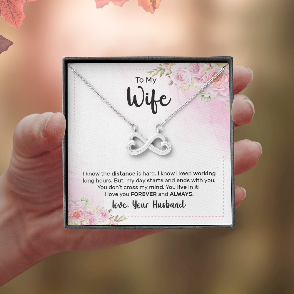 Endless Love Necklace:To My Wife Forever and Always
