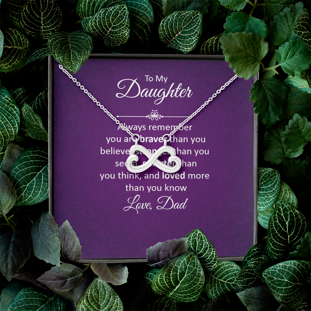 Endless Love Necklace: To My Daughter