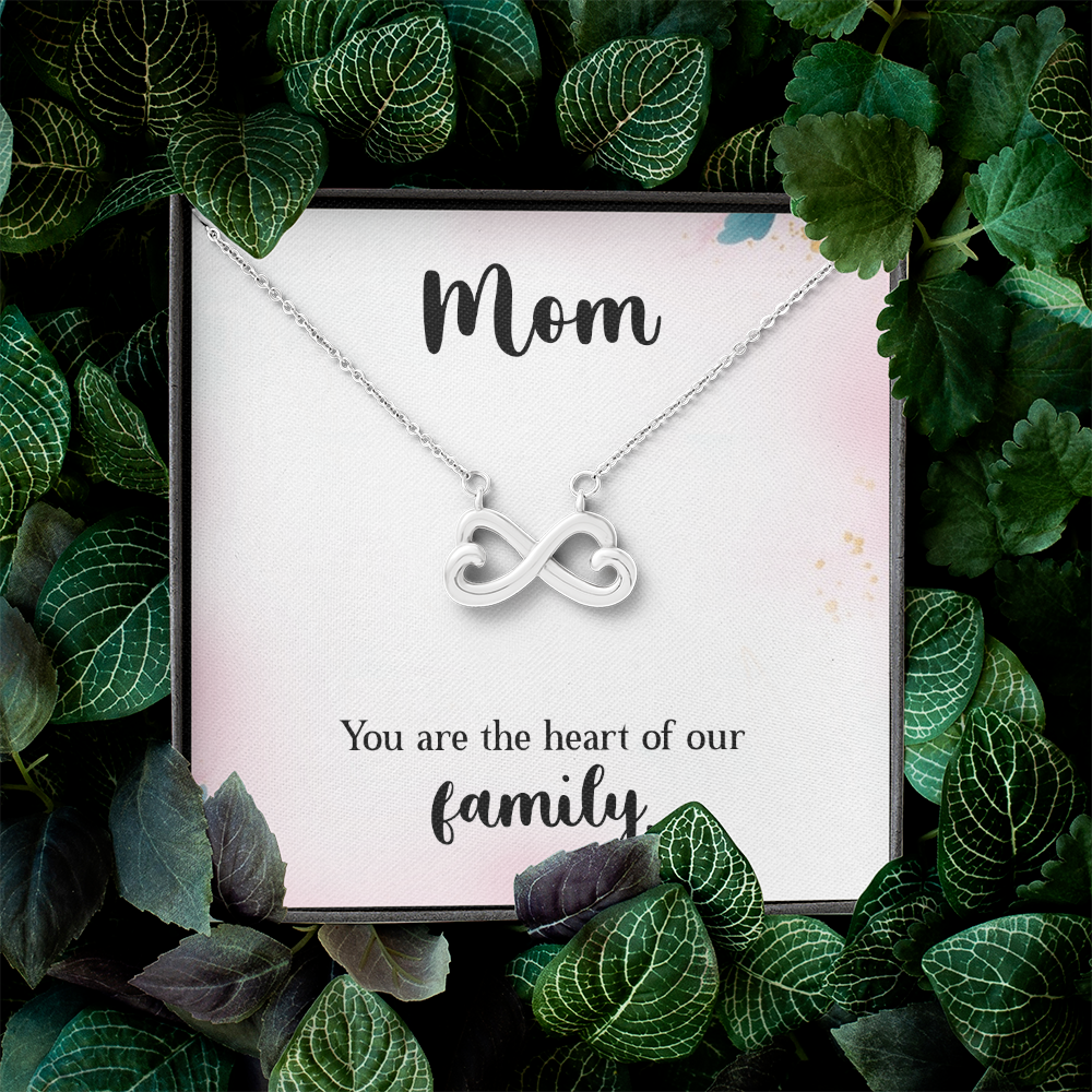 Endless Love Necklace: Mom : You Are The Heart Of This Family