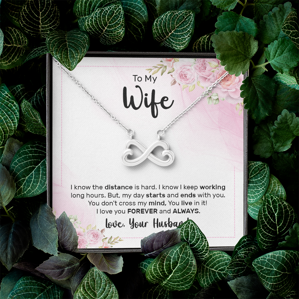 Endless Love Necklace:To My Wife Forever and Always