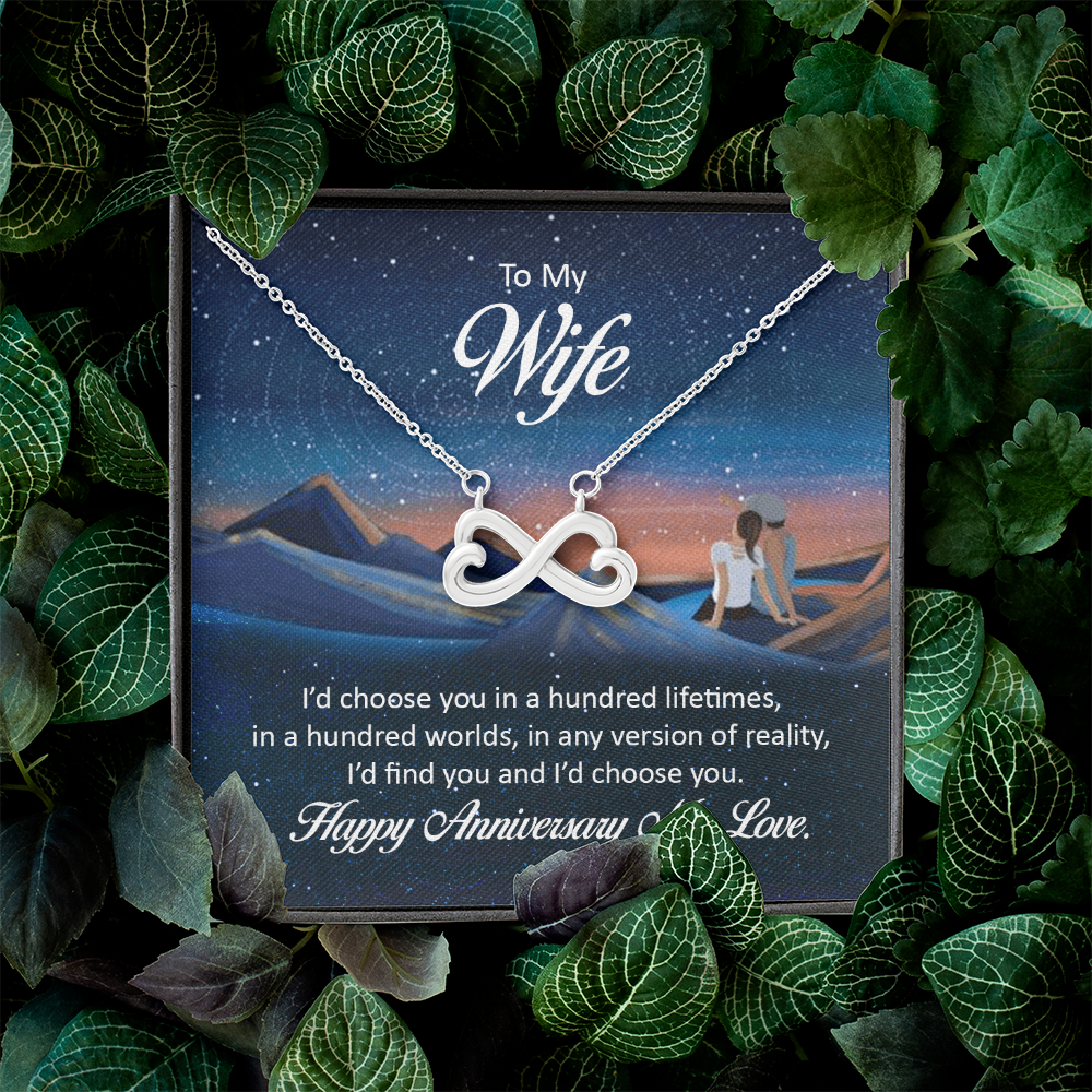 Endless Love Necklace: To My Wife Happy Anniversary My Love