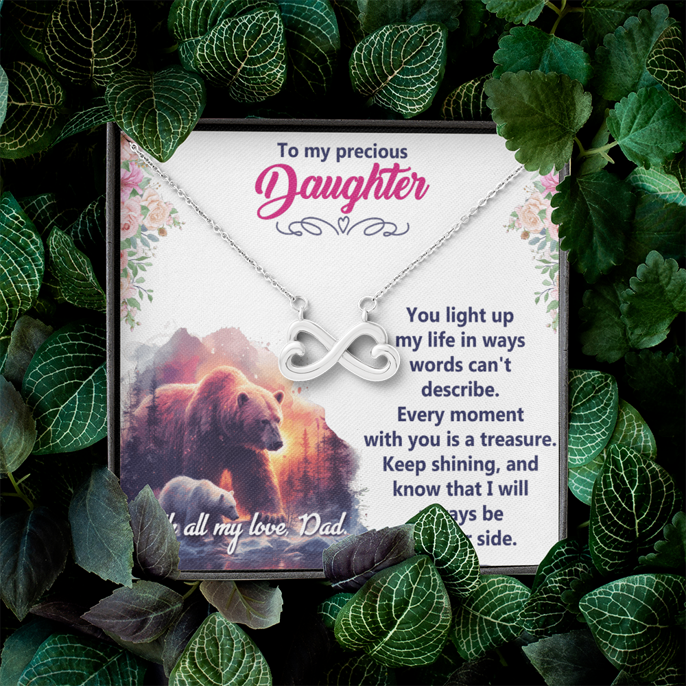 Endless Love Necklace: Daughter - To My Precious Daughter