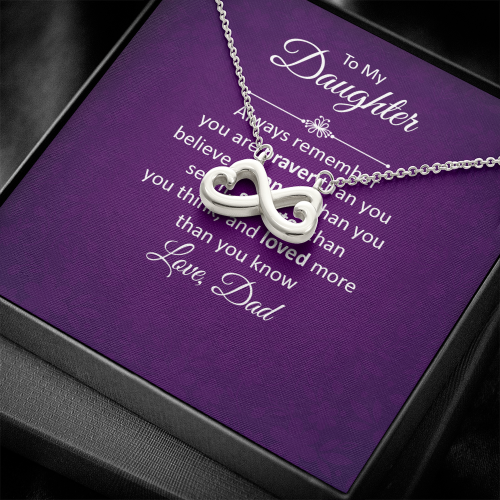 Endless Love Necklace: To My Daughter