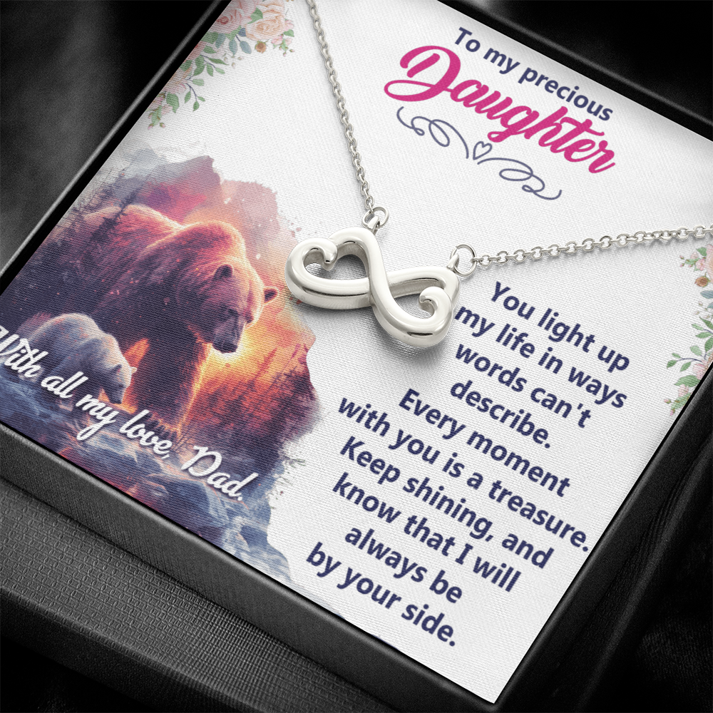 Endless Love Necklace: Daughter - To My Precious Daughter
