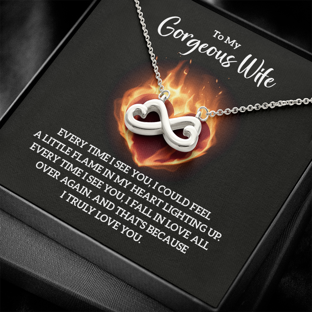 Endless Love Necklace:To My Gorgeous Wife