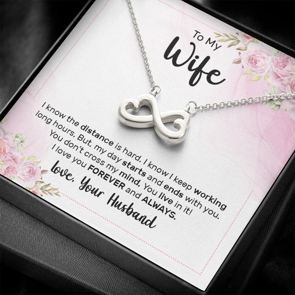 Endless Love Necklace:To My Wife Forever and Always