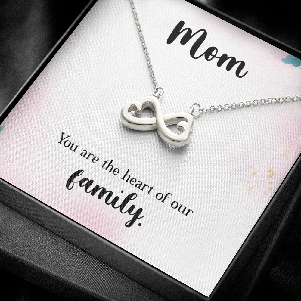 Endless Love Necklace: Mom : You Are The Heart Of This Family