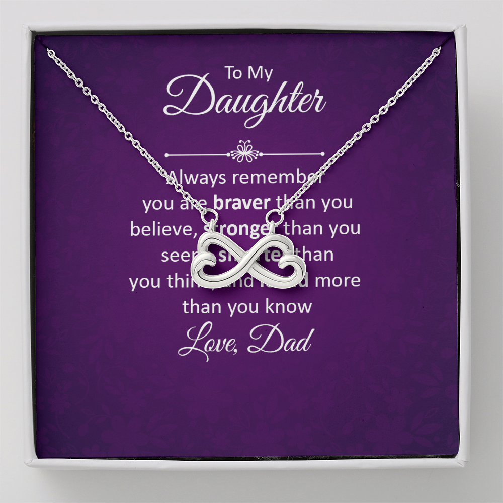 Endless Love Necklace: To My Daughter