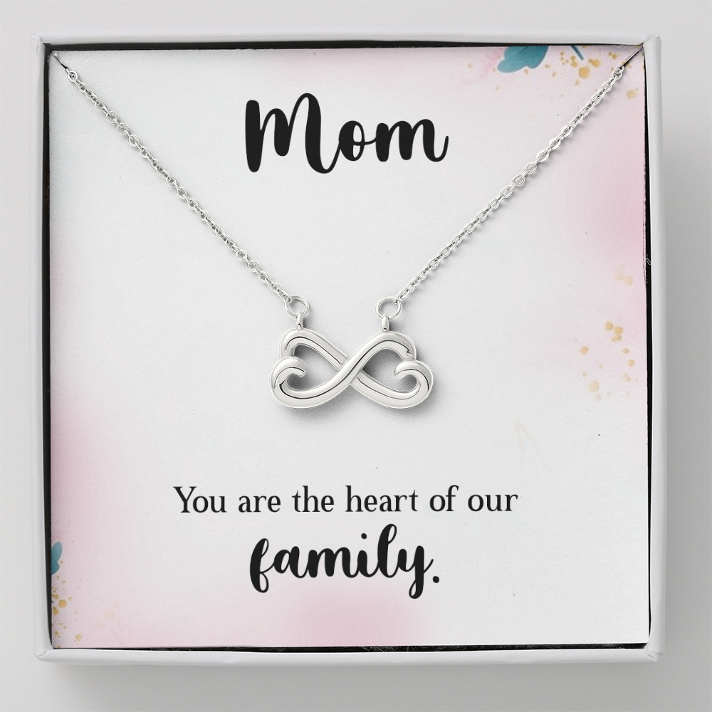 Endless Love Necklace: Mom : You Are The Heart Of This Family