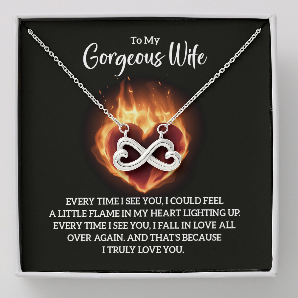 Endless Love Necklace:To My Gorgeous Wife