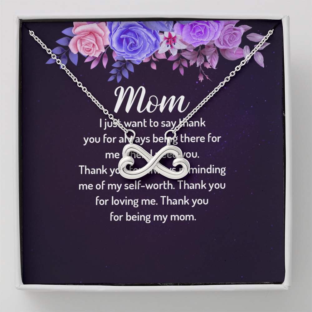 Endless Love Necklace: Mom- Thank You