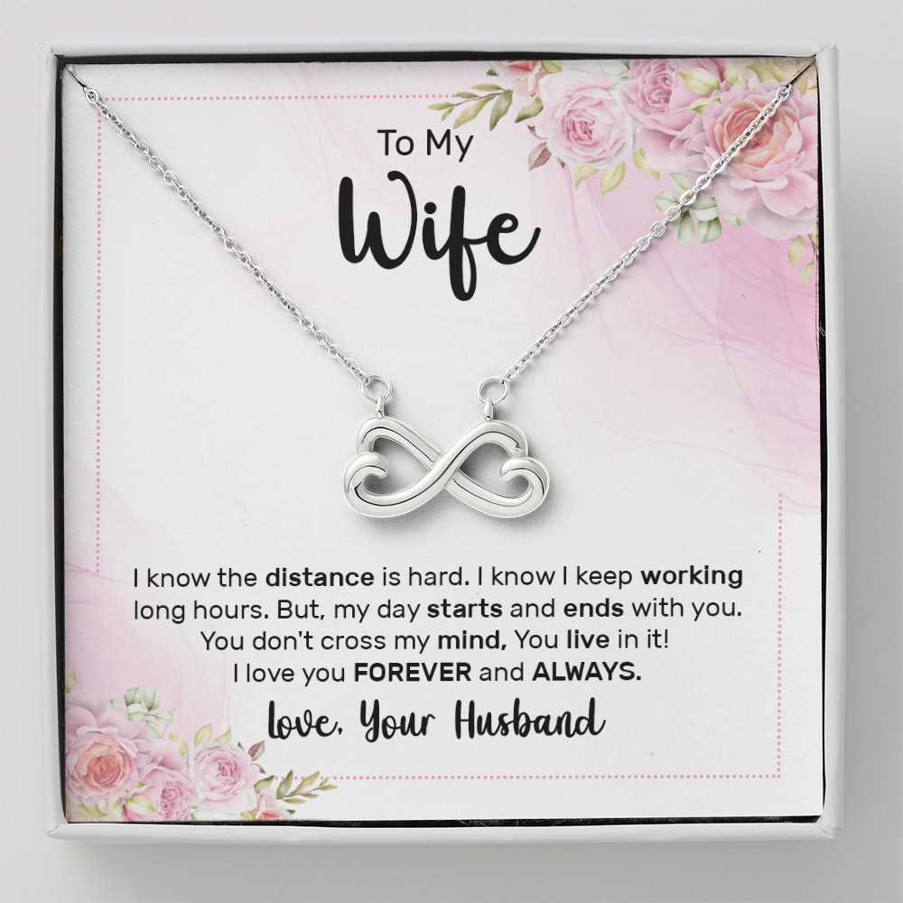 Endless Love Necklace:To My Wife Forever and Always