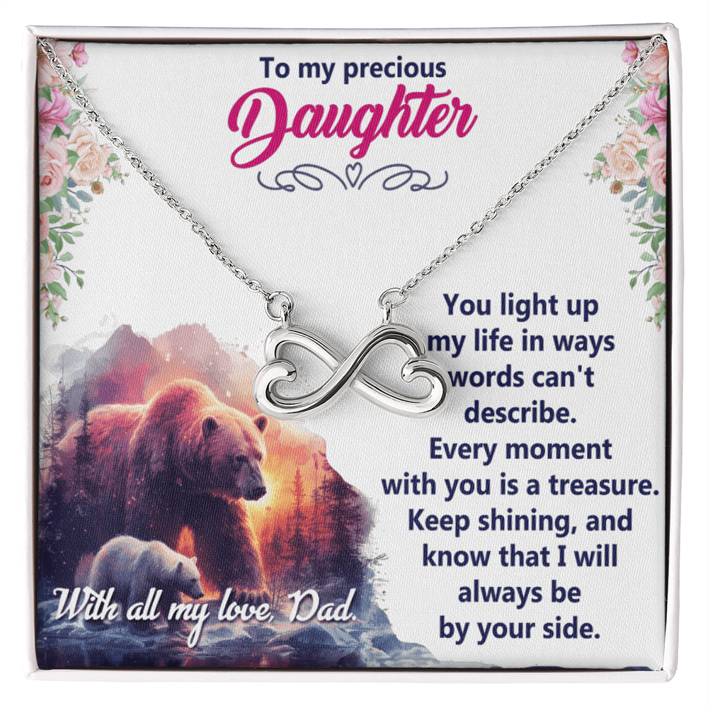 Endless Love Necklace: Daughter - To My Precious Daughter