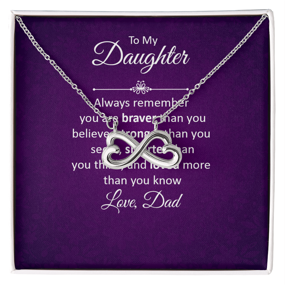 Endless Love Necklace: To My Daughter